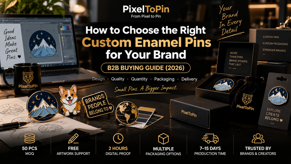 Custom Enamel Pins for Business: Complete B2B Buyer’s Guide