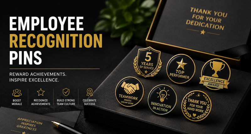 Employee Recognition Pins: The Complete Guide for Businesses & Teams (2026)