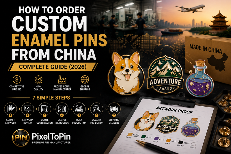 How To Order Custom Enamel Pins From China: Complete Guide (2026)