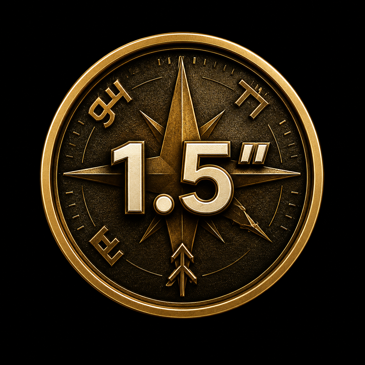 1.5 inch custom enamel pin size guide