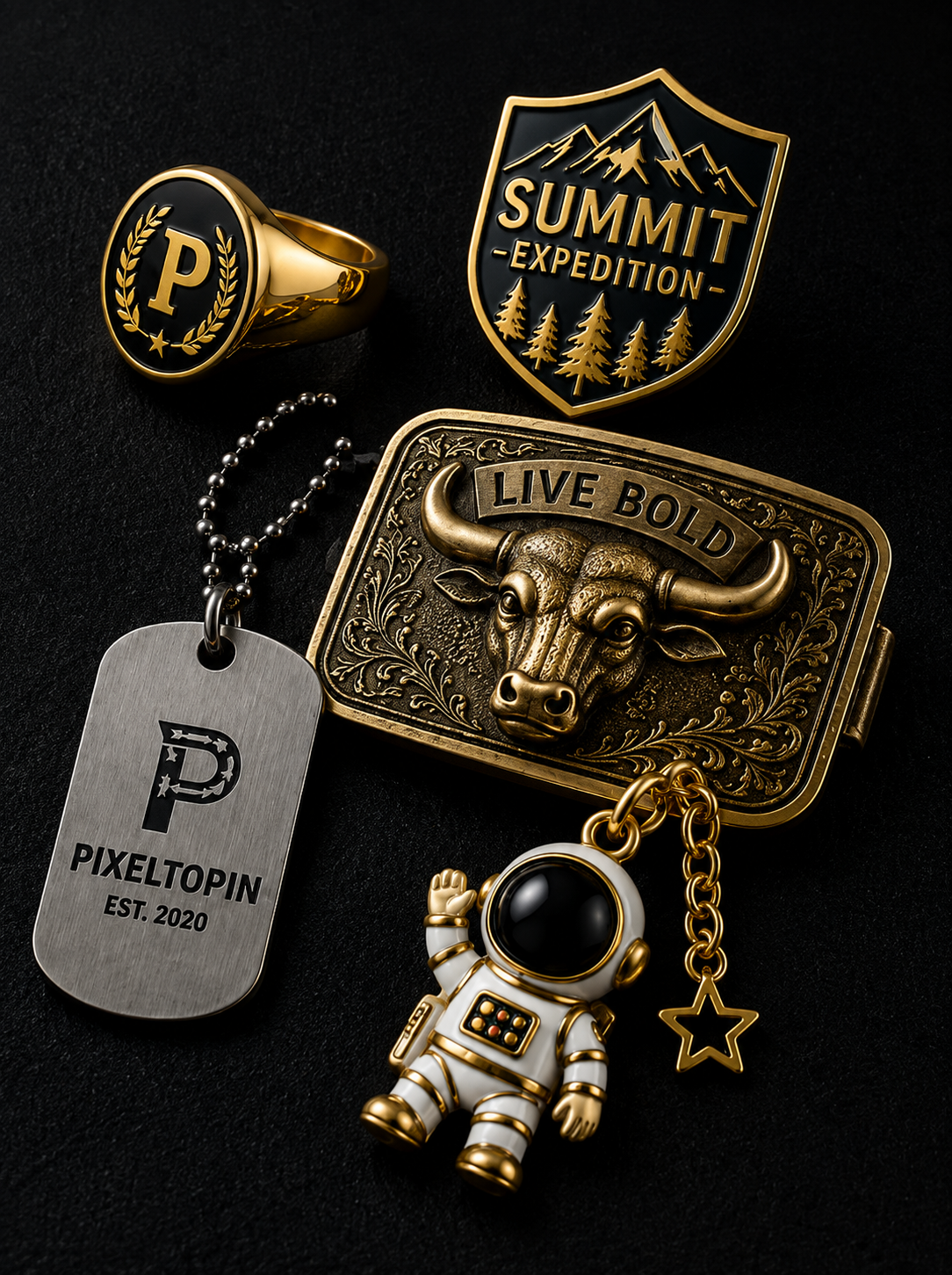 Custom enamel pins challenge coins medals