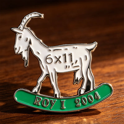 Custom soft enamel pin goat animal Roy 2004 design
