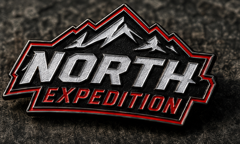 Creating a Textured Logo Pin with Strong Contrast